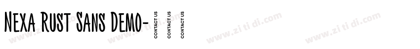 Nexa Rust Sans Demo字体转换